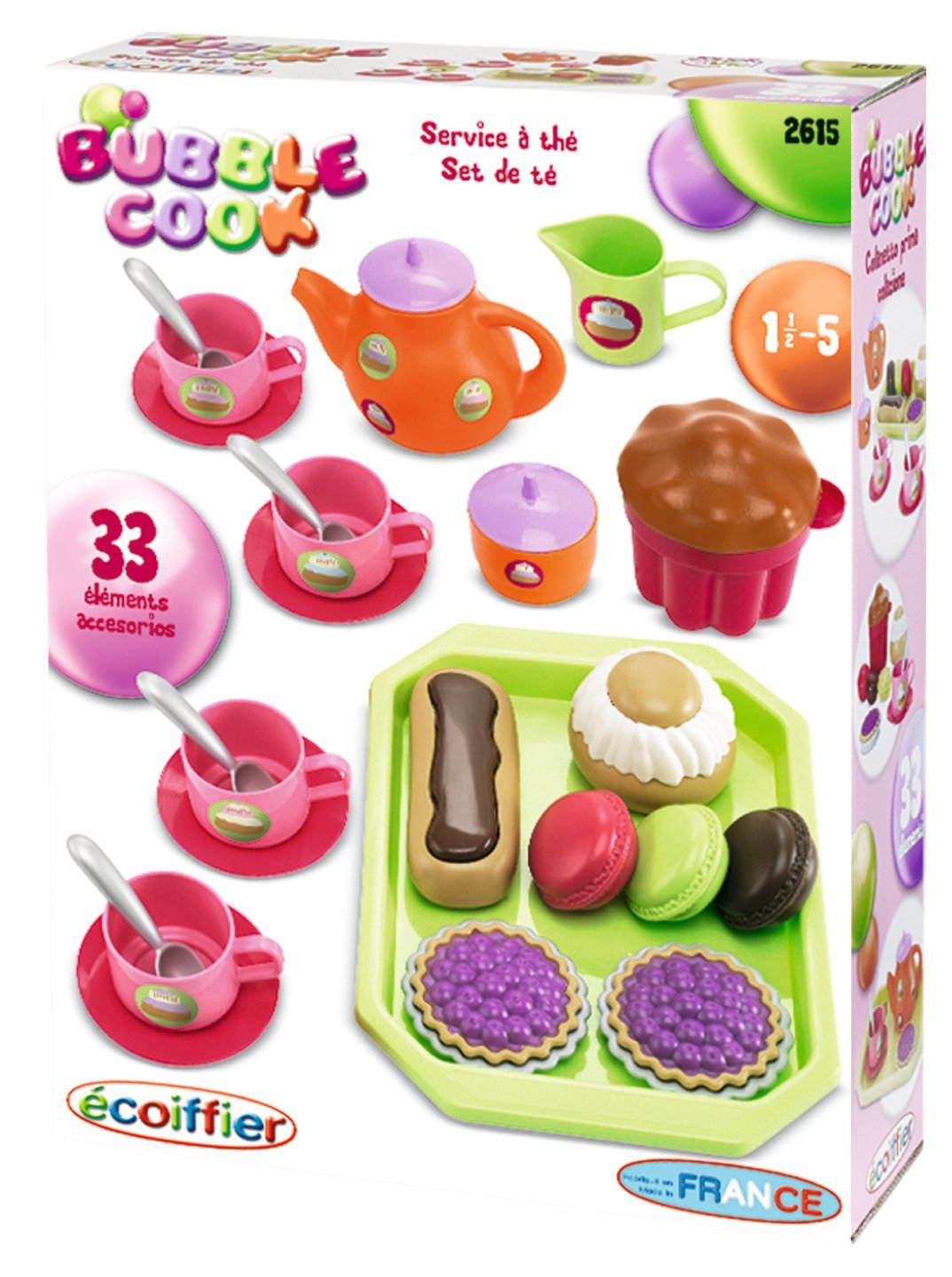 Игровой набор - чайный сервиз с пирожными, 33 предмета  